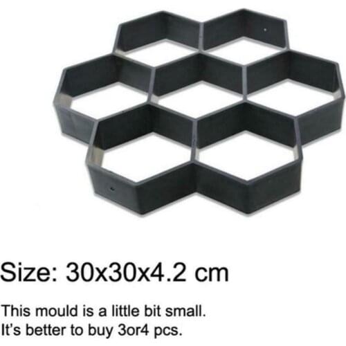 Reusable Concrete Path Maker Molds Stepping Stone Paver Lawn Patio Yard Garden DIY Walkway Pavement Paving Mould Molder 1pcs