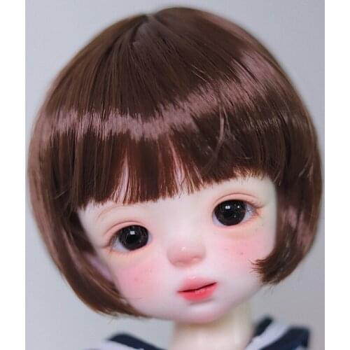 New Style 1/3 1/4 1/6 1/8 Bjd SD Wig Hair High Temperature Short Coffee Wig Wire BJD Wig Many Colors Can be Choose