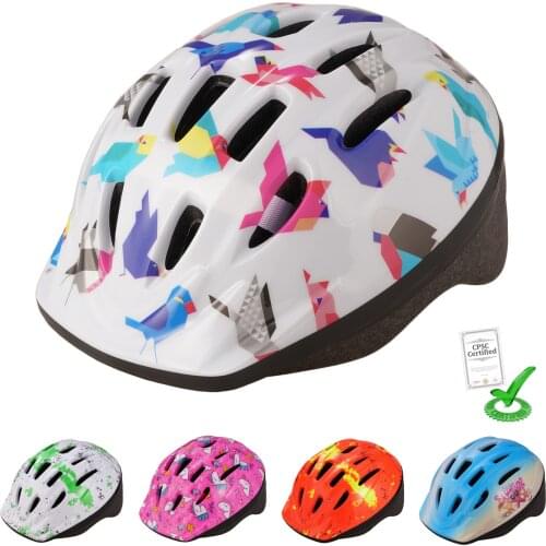 Exclusky PVC Child Kids Helmet for Bike Skateboard Scooter Ages 3 - 7 CPSC Certification