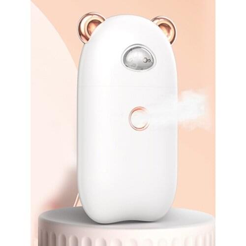 R9UD Facial Mister Spray Portable Usb Rechargeable Mini Face Humidifier Handy Facial Steamer Vaporizer Nebulizer Atomizer