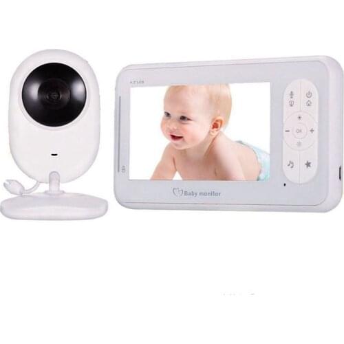 Baby Monitor 4.3 Inch Wireless Video 2 Way Talk High Color Resolution Baby Nanny Security Camera VOX Mode Temperature Monitorin