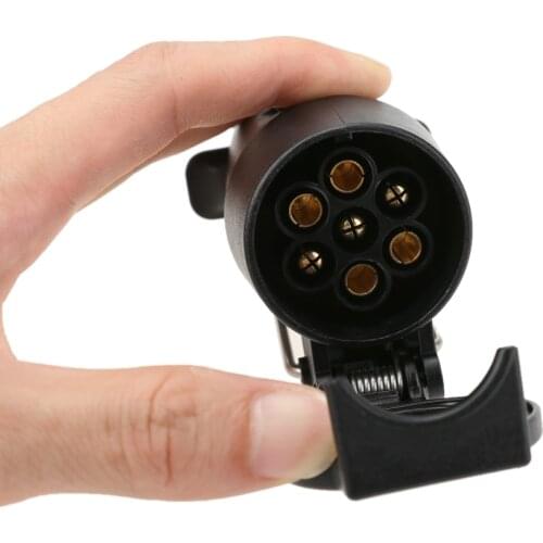 Wire Connector 7 Pin 12V Electric Trailer Plug Socket Towbar Lighting Board Towing Adapter for 7 core extension cables