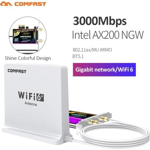 1300Mbps Network Card Box 4dbi Dual Band Antenna 1.2M Extended USB Cable Bluetooth 4.2 PC Wifi Adapter Wi-fi Transmit Receiver