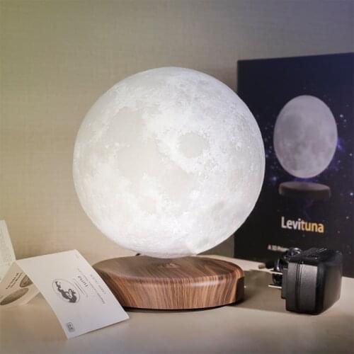 Maglev LED moon night light 3D Print Moon Lights 16 Colors Novelty Creative Moon Night Light Lamp Magnetic levitation rotation