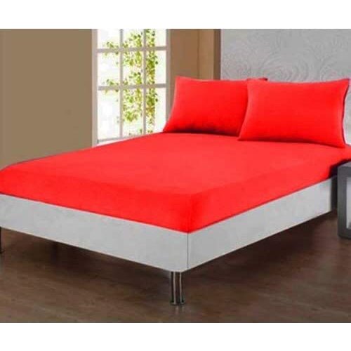 TAÇ Combed Fitted Single Set Red-Bed Sheet Size: 160x220 cm Pillow Case Size: 50x70 cm Fabric Weaving: Ranforce