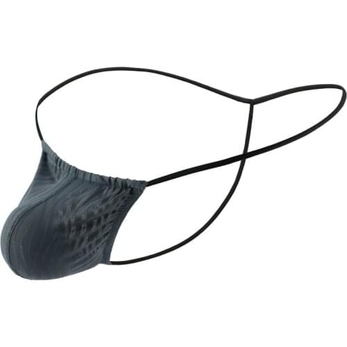 Sexy Mens Lingerie Panties Jockstraps Bulge Pouch Open Back Stretch Bikini Thong String Homme Briefs Gay Underwear Underpants