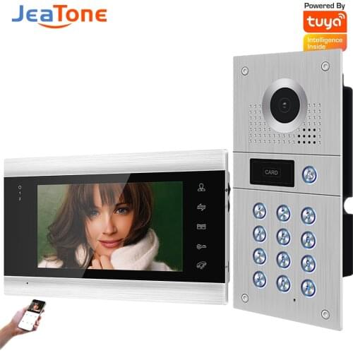 Doornanny Villa Video Intercom WiFI System AHD960P 170°Wild Angle Password ID Card Build-In Power Doorphone Video Doorbell Kit