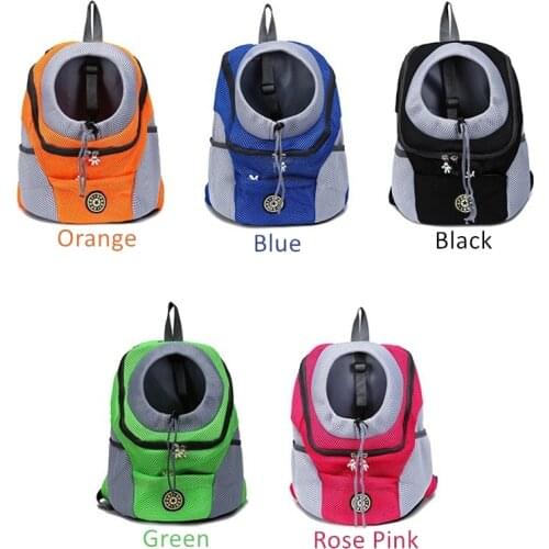 Outdoor Pet Dog Carrier Bag Pet Dog Front Bag New Out Double Shoulder Portable Travel Backpack Mesh Backpack Head