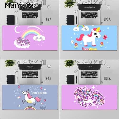 Maiyaca High Quality Cute Cartoon Unicorn Unique Desktop Pad Game Mousepad Free Shipping Large Mouse Pad Keyboards Mat