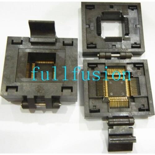 CFPM064-37-01B TEXAS IC Test Socket CQFP64 0.8mm Pitch IC Body Size 14X14mm Burn in Socket Use For SAD7656MQ