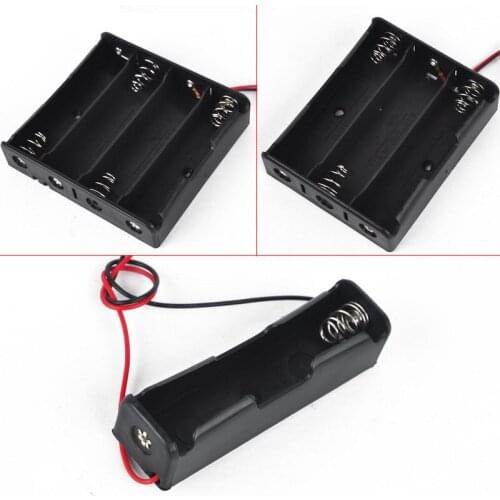 1Pc 4/3/2/1x 18650 Battery Case Holder Storage Box 4 Slots Rechargeable Batteries Holder Box Case Wire