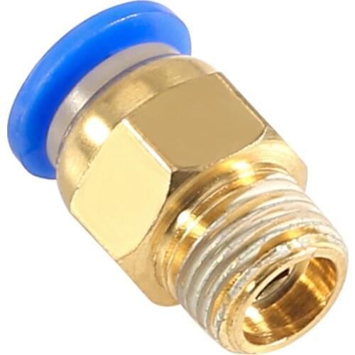 10PCS 3D Printers Pneumatic Connectors bowden PC4-01 1.75mm PC6-01 3.0mm PTFE Tube quick coupler J-Head extruder Fittings