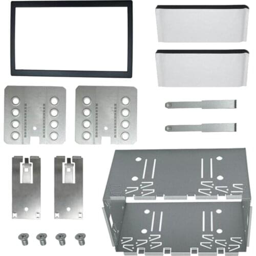 2 DIN Universal Metal Mounting Frame Fitting Cage Car Dvd Player Stereo