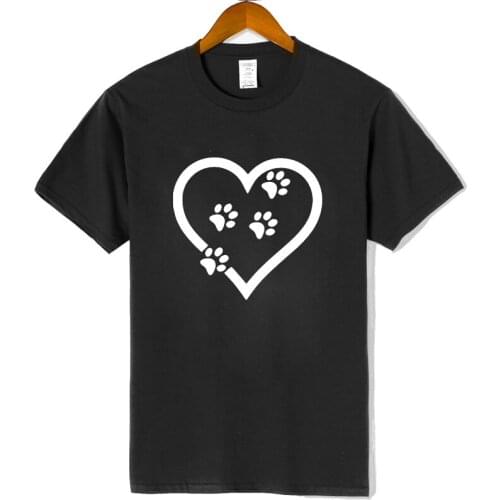 2021 Cat Paw Printed T Shirts Stretch Short Sleeve Tee Tshirt Women Summer Women T-shirts