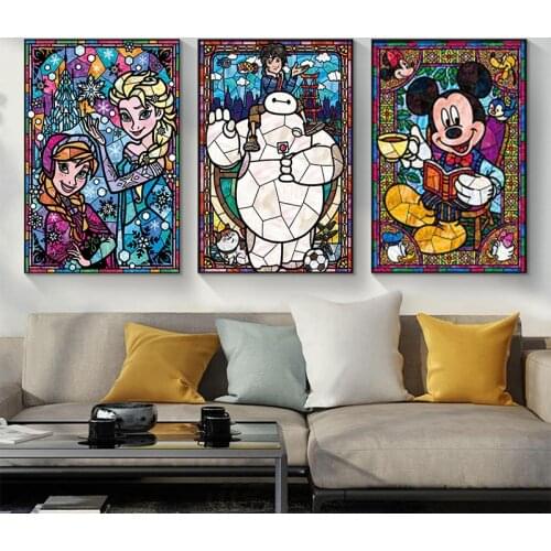 5D Diy Diamond Painting DISNEY Characters Cross Ctitch Kits Diamond Mosaic Diamond Embroidery Cross Stitch Kits Home Decor