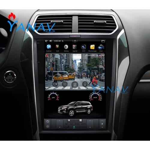 Vertical Screen 12.1 Inch Tesla Style Android System Car Multimedia Player For Ford Explorer 2013-2016 Gps Stereo Navigation Ste