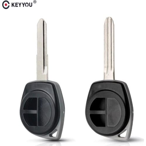 KEYYOU 15pcs/lot 2 Buttons Remote key Case Shell with Button Pad For Suzuki SX4 Swift Grand Vitara Replacement Fob Shell