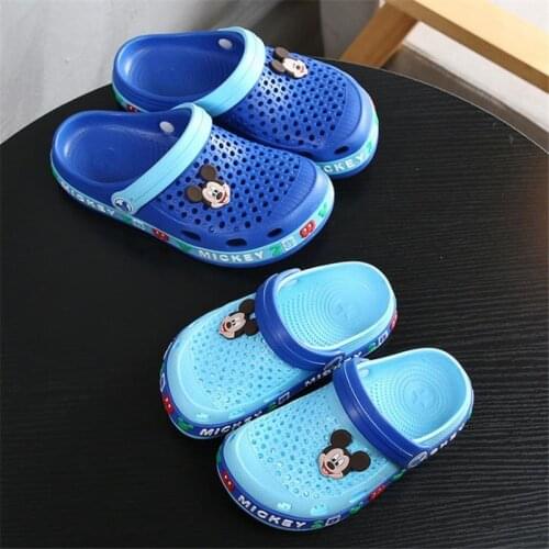 Disney2021 new childrens garden shoes cool cartoon mickey Minnie beach slippers