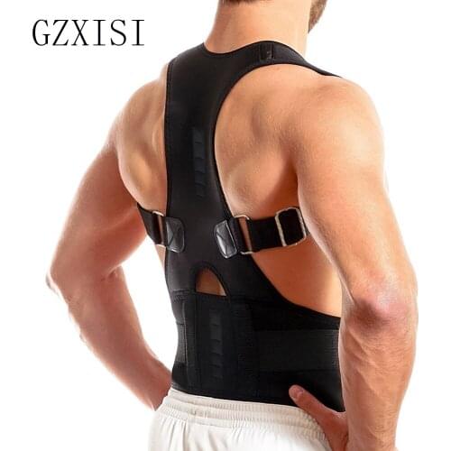 Male Female Body Shaper Lumbar Support belt Adjustable Posture Corrector brace shoulder back support belt fajas modeladoras