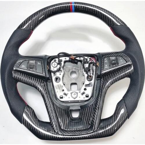 Carbon Fiber Steering Wheel Leather For Chevrolet Cruze Hatchback Sedan Malibu 2009 2010 2011 2012 2013