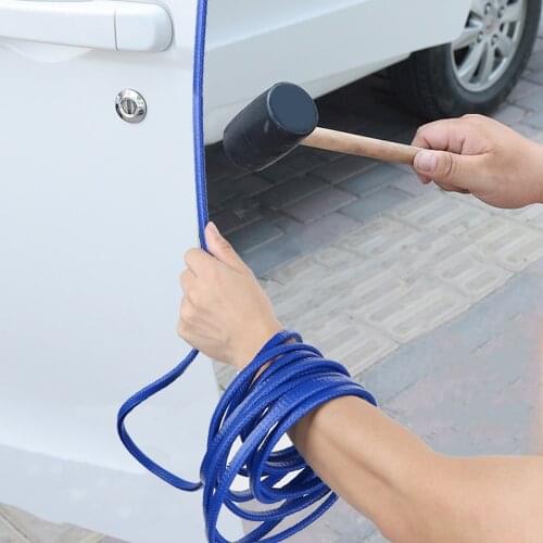 LEEPEE 5M Car Door Anti Collision Strip with Steel Car Styling Auto Accessories