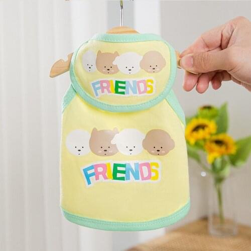 Summer Pet Dog Clothes With Bibs 2021 New Puppy Pet Clothing For Small Medium Dogs Vest Chihuahua Spring Puppy Vest Ropa Perro