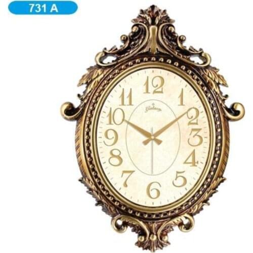 Lüks Vintage Duvar Saati Gold