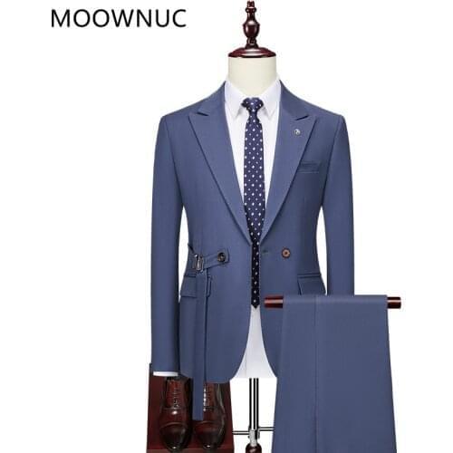 Мужские повседневные костюмы Moownuc China At AliExpress