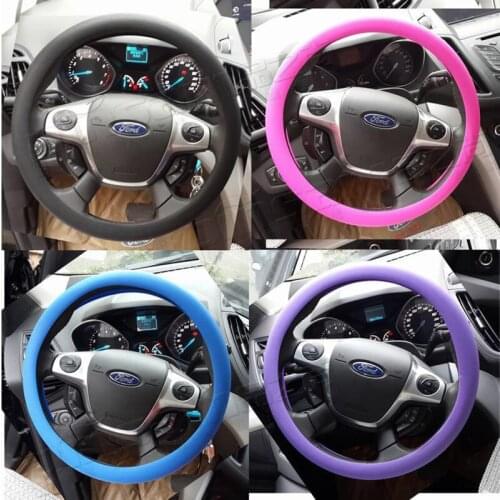 Soft Silicone Steering Wheel Cover Shell Skidproof Odorless Eco Friendly for Audi Nissan Peugeot Mazda Lexus Kia