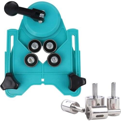 9pcs Adjustable 4-83mm Ceramic Drill Guide Tile Glass Openings Locator Hole Saw Sucker Base With Diamond Drill Bit Accessories