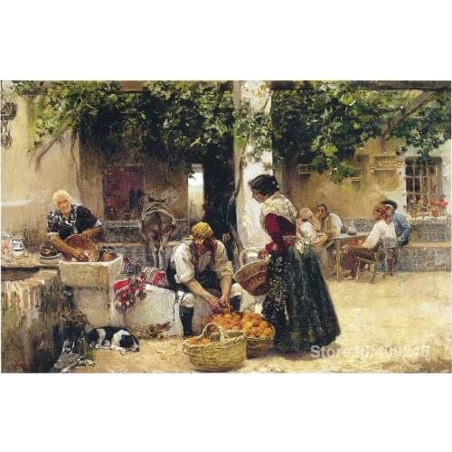 Wall art Orange seller by Joaquin Sorolla y Bastida decor paintings Hand painted High quality