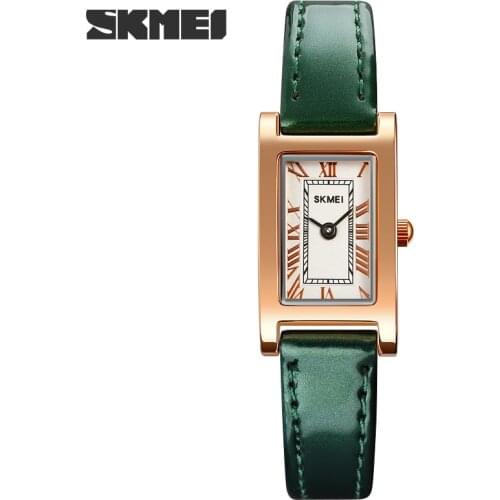 2021 New Womens Quartz Watch Luxury Brand SKMEI Wristwatch Ladies Casual Dress Bracelet Leather Quartz Watches Original Design