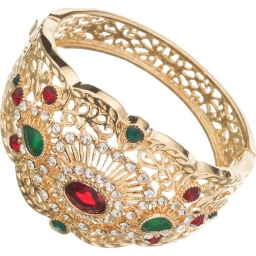 New Design of Moroccan Style Bracelet Jewelry Wedding Metal Rhinestone Bracelet