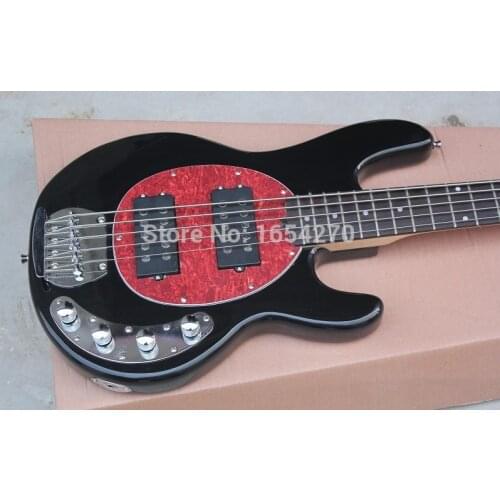 Send in 3-5 days 5 string music man stingray Active pickups 9V battery guitar Electric Bass Guitar in stock 151112