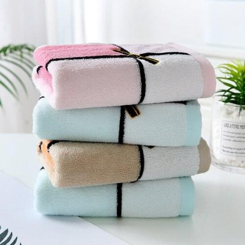 Daily necessities Adult Yarn-dyed Embroidered Face Towel Wipe Face Towel Cotton Gift Household Towel Custom Printed LOGO 2PCS