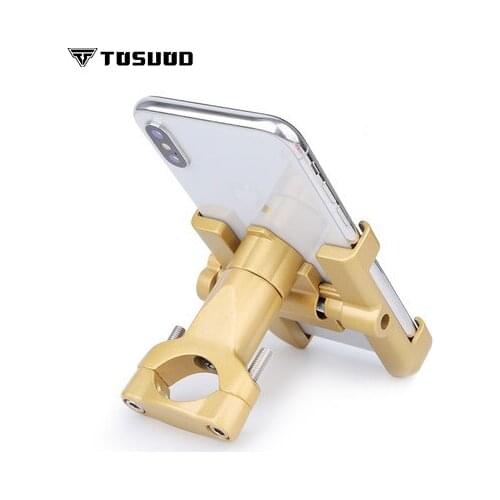 TOSUOD Aluminum alloy mobile phone holder electric motorcycle bicycle riding shockproof fixed navigation mobile phone bracket