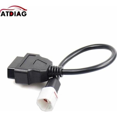 Best qualty OBD2 Connector for Motorcycle Motobike For YAMAHA 4pin OBD OBD2 Extension cable Free shipping