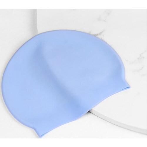 Professional Silicone Waterproof 3D Elastic Swimming Caps for Men Women Long Hair Diving Hat Cover Ear Bone Pool Adult Swim Cap