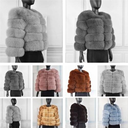 2020 New Style Real Fur Coat 100% Natural Fur Jacket Female Winter Warm Leather Fox Fur Coat High Quality Fur Vest Free Shipping