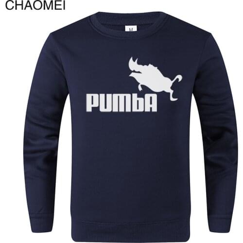 Funny Hoodies Homme Pumba Hoodie Men Women 2019 Long Sleeves Sweatshirt Cool Print Fashion Streetwear pullover Tops C91