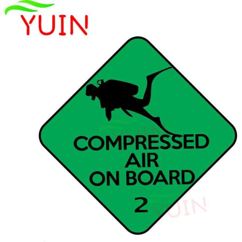 Creative Scuba Diving Sign Car Sticker Fashion PVC Bumper Window Decoration Accessories Waterproof High Quality Decal 13*13cm