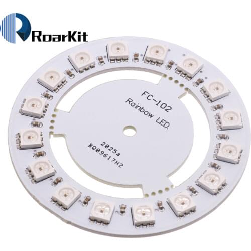 Smart Electronics 5050 RGB WS2812 WS2811 16 Bits LED Ring Lamp Light with Integrated Drivers Built-in Full-Color Drive Lamp