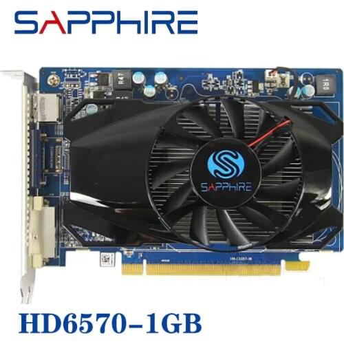 SAPPHIRE HD6570 1GB For AMD Video Card GPU Radeon HD 6570 GDDR3/5 128bit Graphics Cards PC Computer Game For Video Cards HDMI