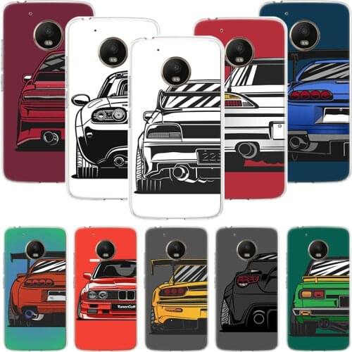 Japan JDM Sports Cars Comic Phone Case For Motorola Moto G9 G8 G7 G6 G5 E6 E5 E4 Plus Play Power One Action Macro Coque Cover Ca