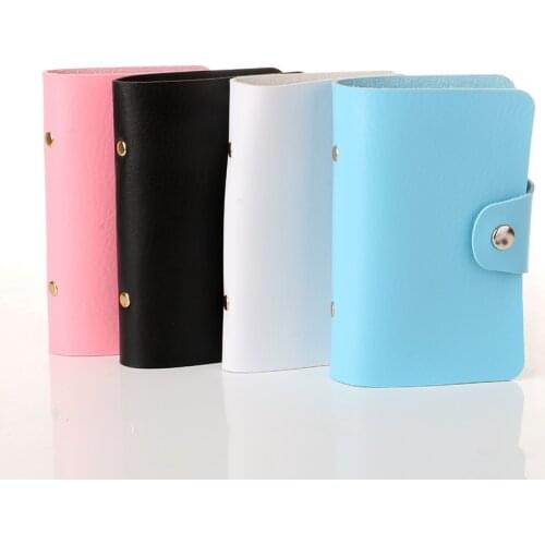 1PCS 20Slots Leather Nail Art Stamping Plates Case/Bag/Folder Nail Stamp Templates Holder Stencils Bags Storage For Dia 6*12cm