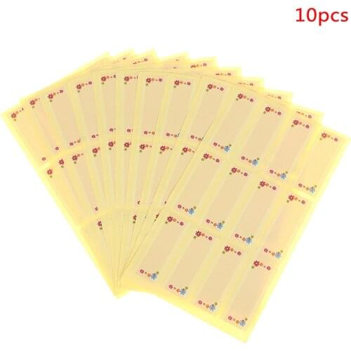 120pcs Blank DIY Seal Sticker Flower Design Rectangle Paper Point Sticker Self-adhesive DIY Paper Label