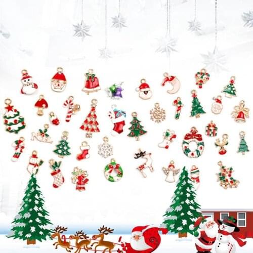 19pcs/set Alloy Christmas Pendant&Drop Ornaments DIY Christmas Tree Decorations AT82