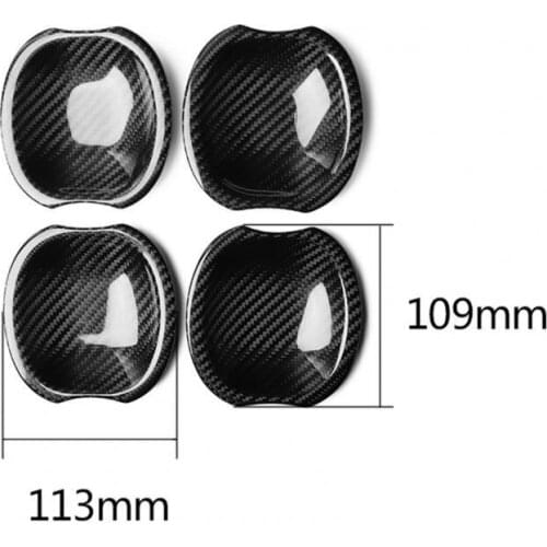 4Pcs Door Bowl Sticker Rainproof Anti-scratch Carbon Fiber Self-adhesive Car Outer Door Trim for Mercedes-Benz G500