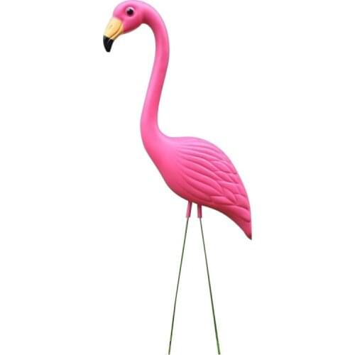 4-Pack Realistic Large Pink Flamingo Garden Decoration Lawn Art Ornament Home Craft