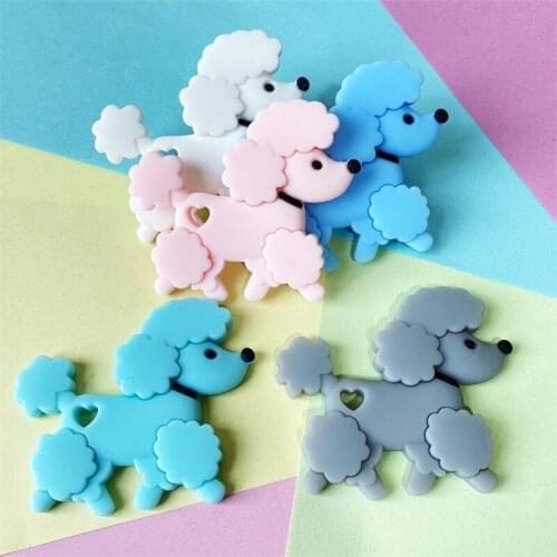 5/10PCS Silicone Baby TeetherTeddy Cartoon Baby Teething Food Grade Necklace Accessories Infant Chew Toys